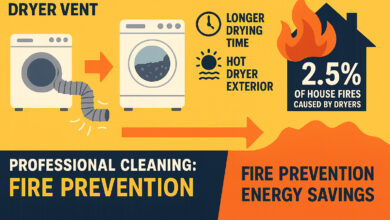 Dryer Vent Cleaning Houston: Prevent 2025 Fire Risk